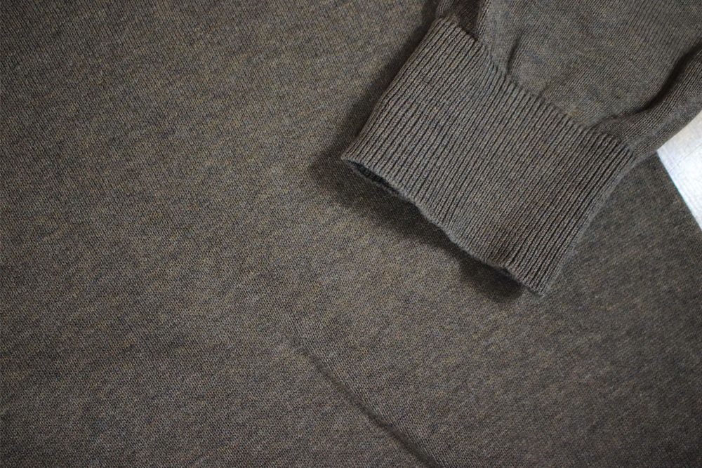 Sweter Esprit r. S brązowy dekolt v bawełniany męski