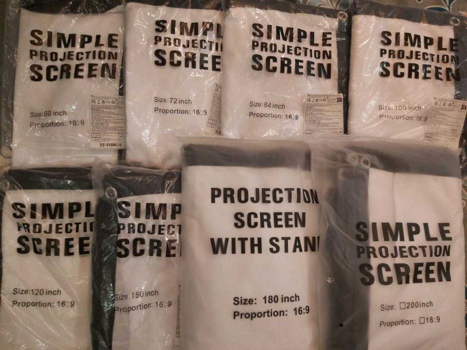 60"72"84"100"120"150"180"200 D Проекционный Экран/Проекційні екрани 4K