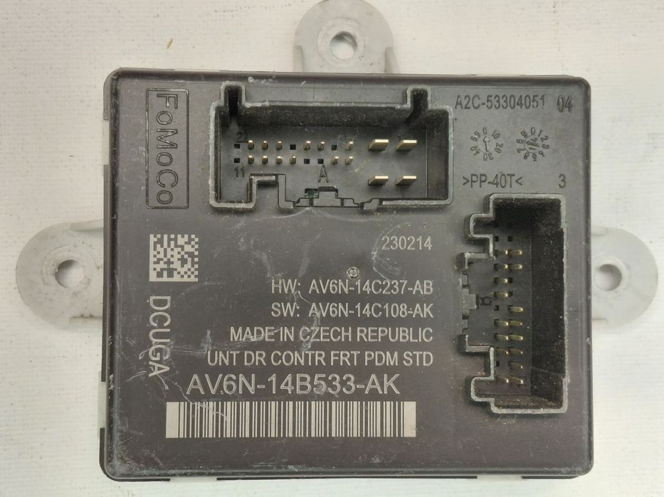 Moduł sterownik drzwi prawy tył FORD C-MAX MK2 AV6N-14B533-AK