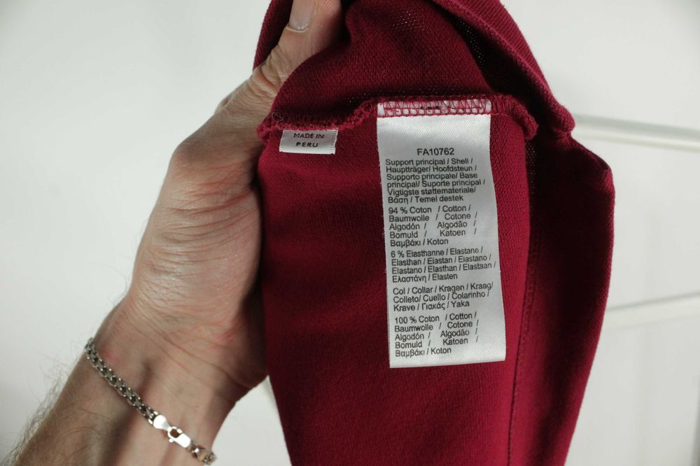 Оригінальне поло футболка Lacoste Regular Fit Burgundy Paris Polo Shirt Розмір 6 ХЛ