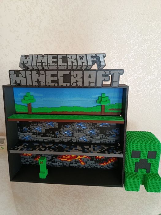 Minecraft Creeper 3D ‼️ фігурка Майнкрафт Крипер  Кіндер  джой