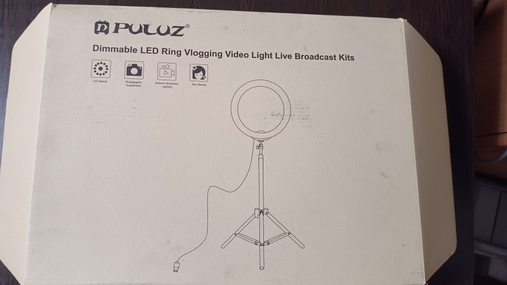 Комплект із кільцевої USB LED  лампи та штатива "Puluz"