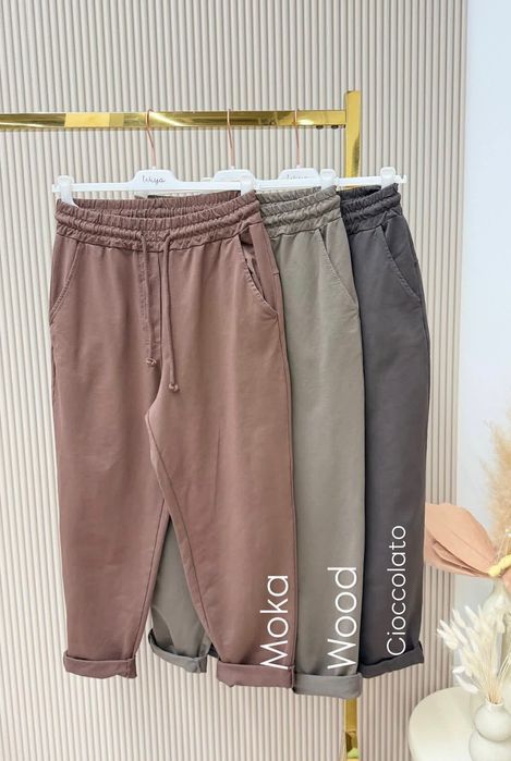 Spodnie damskie Wiya z patką różne kolory