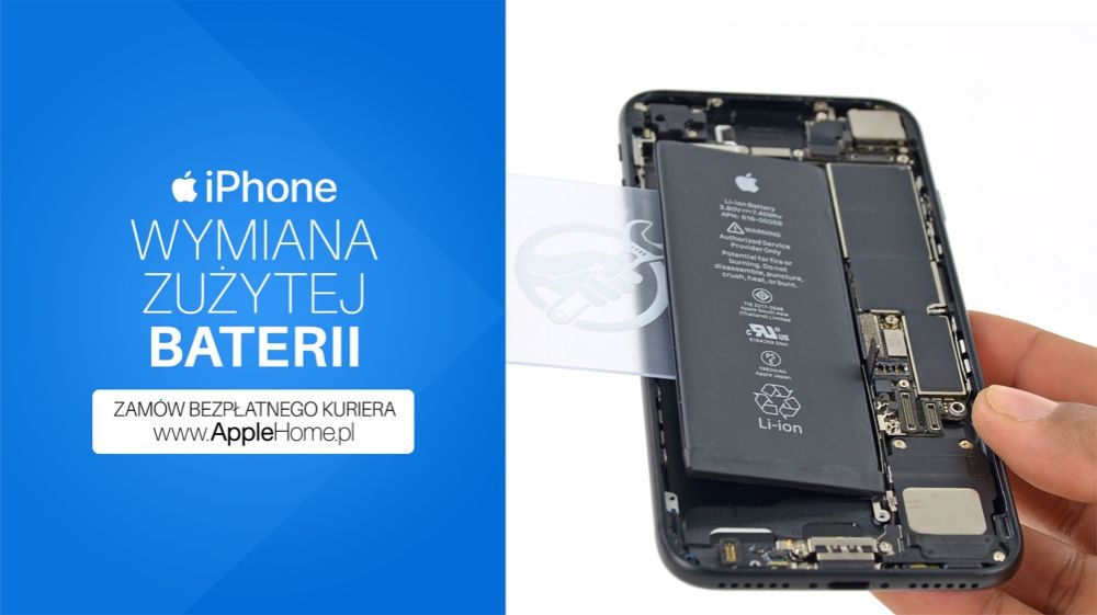 PROFESJONALNA wymiana baterii iPhone 6 6S 7 7+ 8 8+ X URYSNÓW 30min