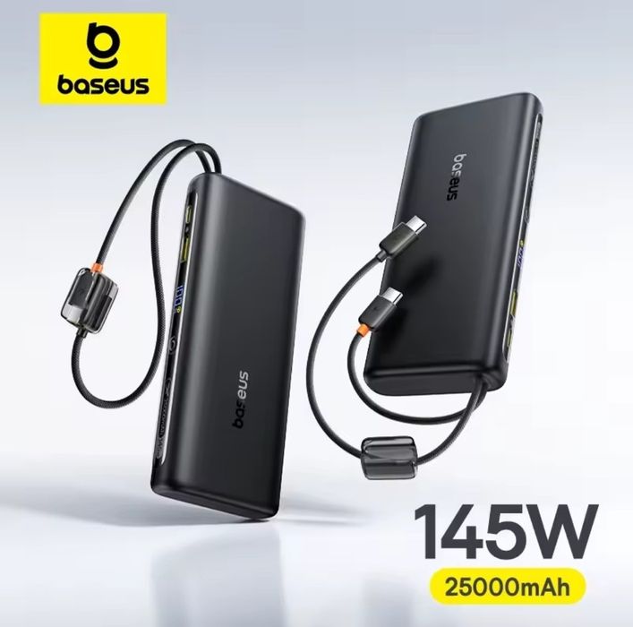 Потужний повербанк для ноутбука Baseus 145W 25000 mAh