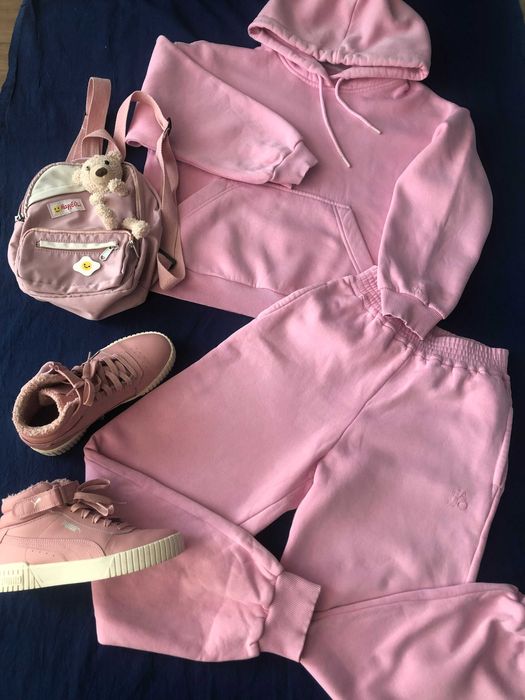 Теплый Спортивный костюм разXS 152 розовый FAMO 9-10-11 лет