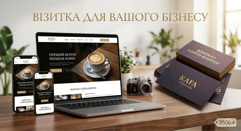 Зроблю сайт-візитку для вашого бізнесу