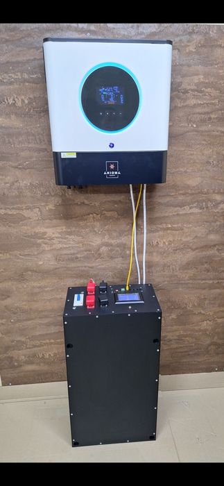 Монтаж гібридних інверторів сонячних панелей Deye, Axioma  СЕС