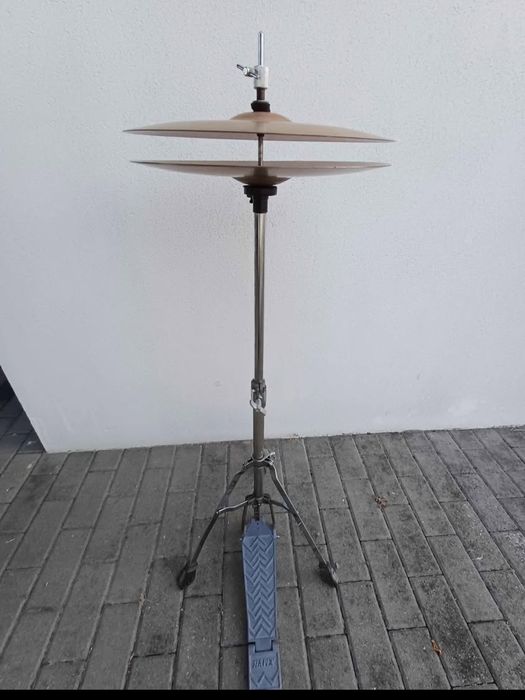 Pratos Sabian b8 14" hit-hat + Tripé Mapex