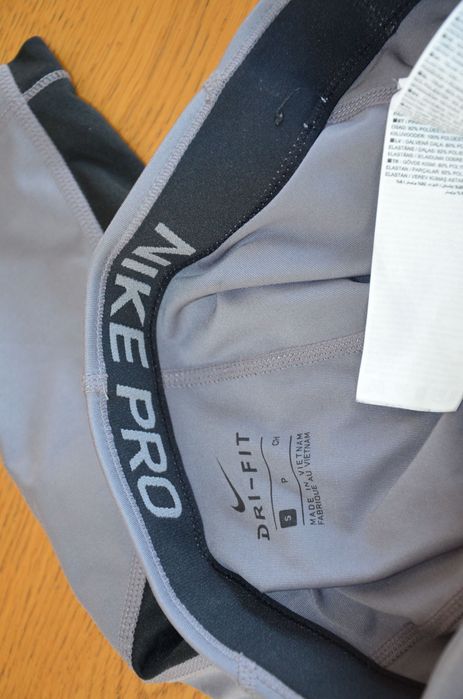 leginsy/getry Nike pro r. s szare
