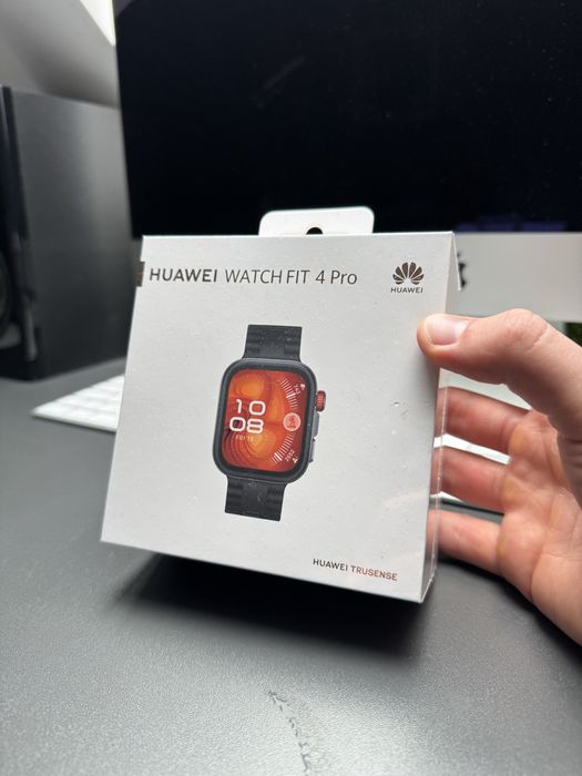 Zegarek Smartwatch Huawei Watch Fit 4 Pro Sportowy Czarny Dotykowy Inteligentny Wielofunkcyjny Na Rękę Ciśnienie Tętno Do Biegania Elegancki Czarny
