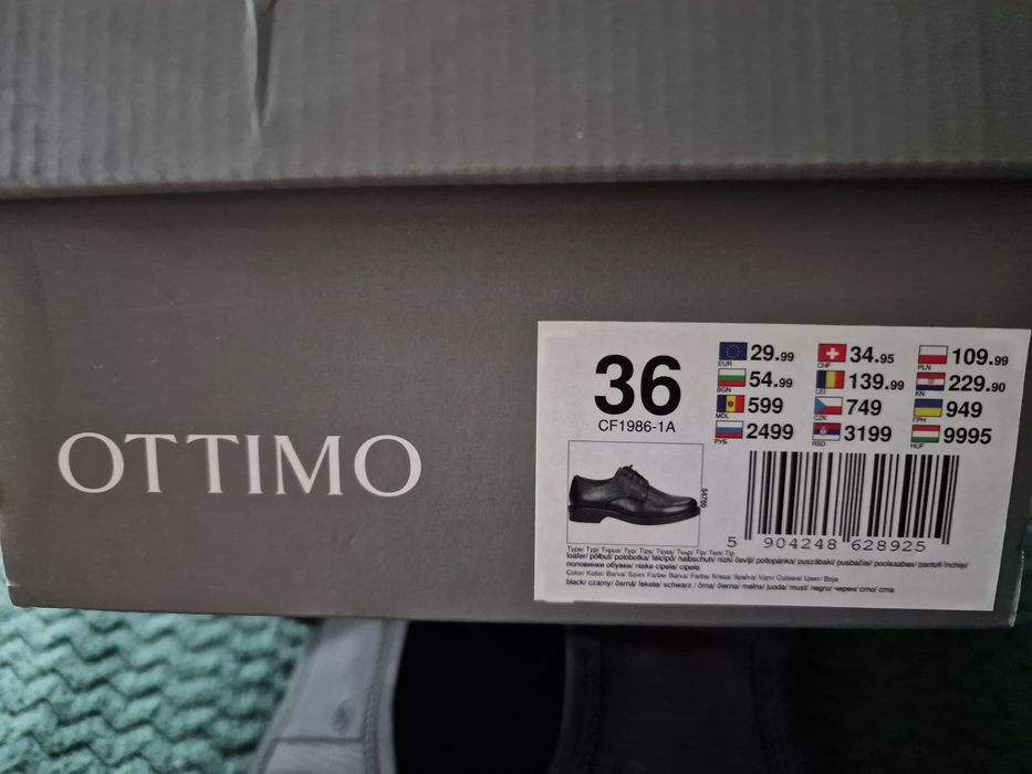 Buty OTTIMO czarne r.36