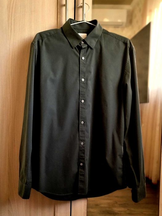Темно-зелена сорочка Selected/Homme, S-M/44-46