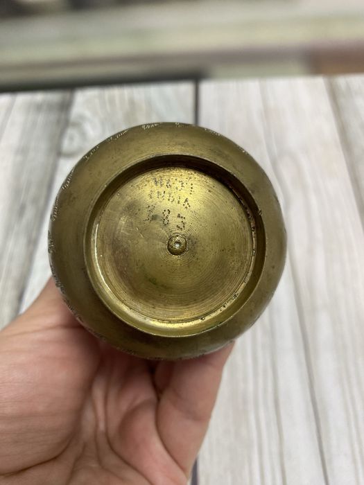 Вінтажні латунні вази, Індія, 12,5 см і 15 см