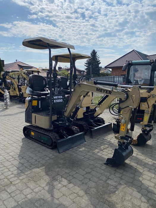 Minikoparka gąsienicowa MEYER X1000 skrętne ramię, 3 łyżki w cenie