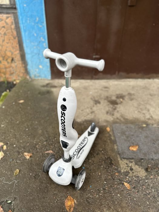 Дитячий самокат трансформер 3 в 1 з батьківською ручкою