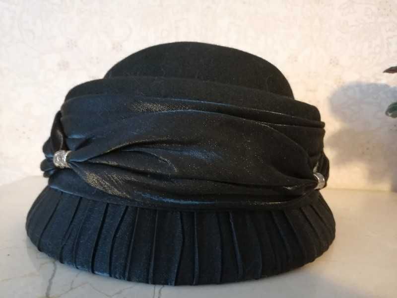 Piękny kobiecy kapelusz 58cm, 100% filc wełna