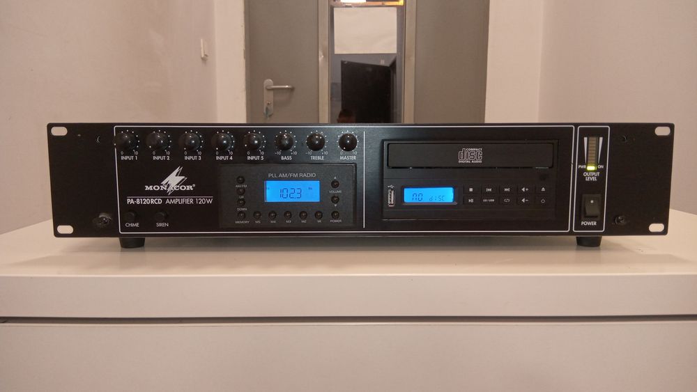 MONACOR PA-8120RCD - wzmacniacz miksujący PA