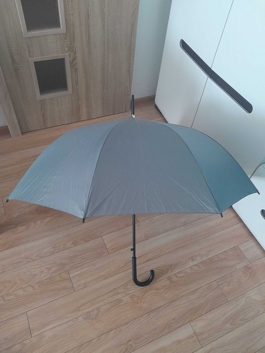 Nowy Parasol Szary, Półautomatyczny_ Windproof_Umbrella_rozm. XL