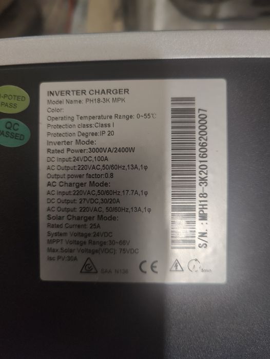 Продам инвертор Solar PH1800