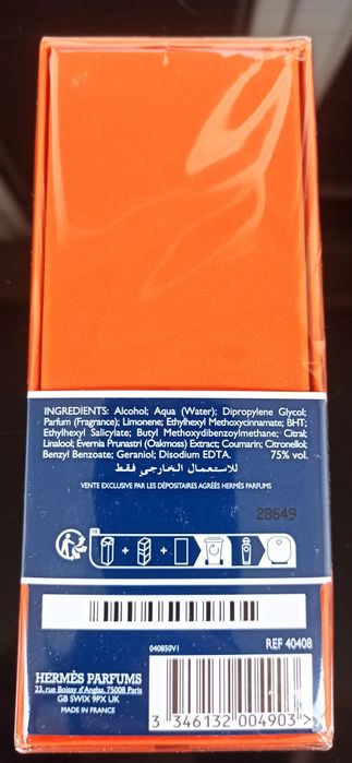 Perfumy Hermes Eau de citron noir 100ml