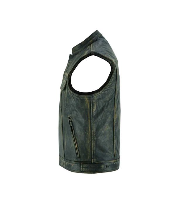 Colete de couro (Sons of Anarchy) Unisexo Moto Motard pele