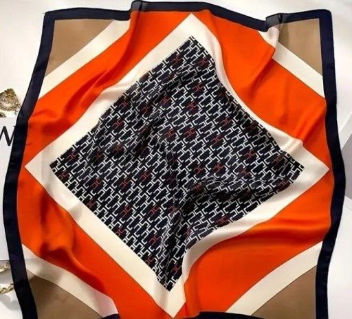 Nowa apaszka eleganckie kolory jedwabista 70 x 70