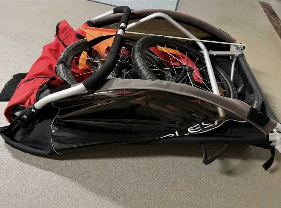 Przyczepka przyczepa rowerowa do roweru dwuosobowa Burley