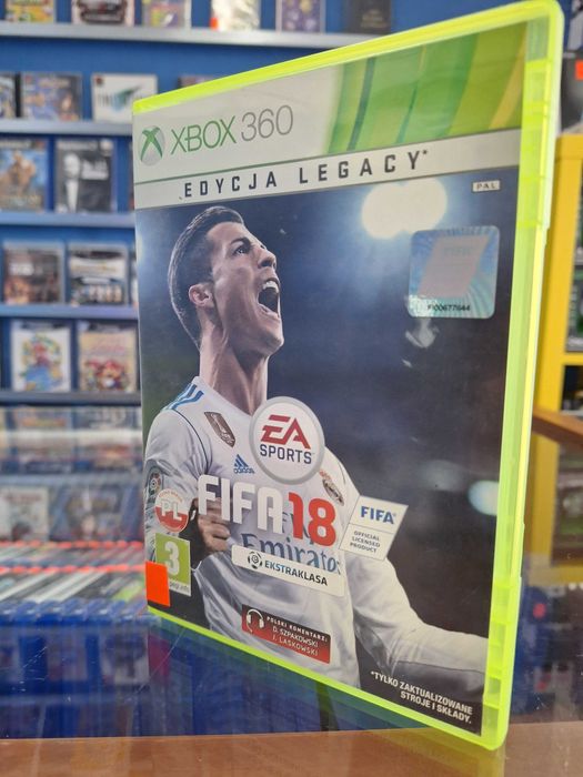 Fifa 18 Edycja Legacy Xbox 360, BDB, CentrumGrania