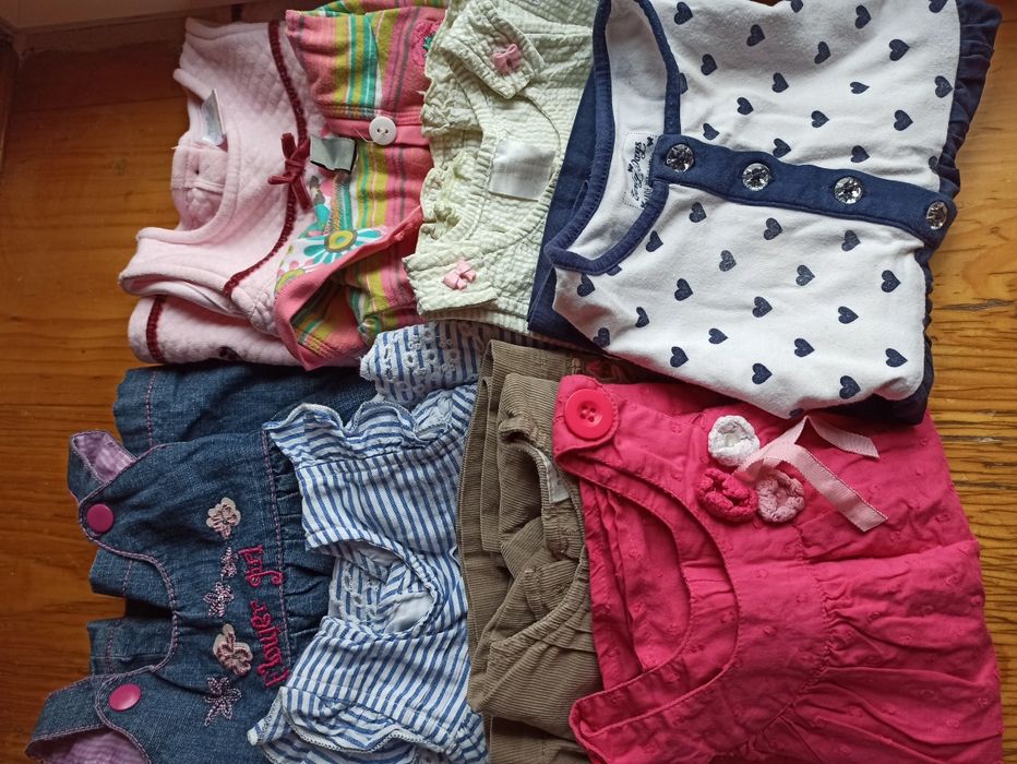 8szt  sukienka sukieneczek r. 74 dziewczynka