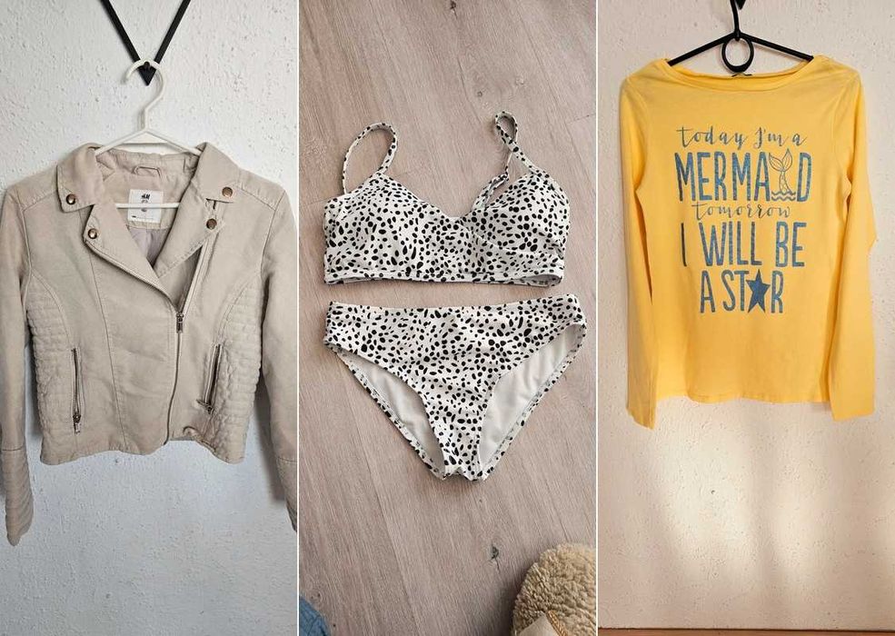 Ubrania dla dziewczynki * duża PAKA * 152 lato jesień * zestaw +gratis