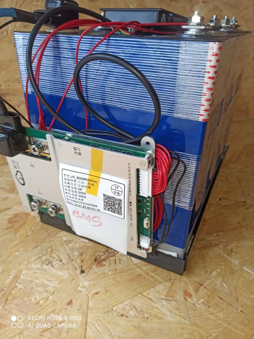 Magazyn Energi 12V-4x360Ah z BMS200A-LiFePo4-Akumulator,Kamper