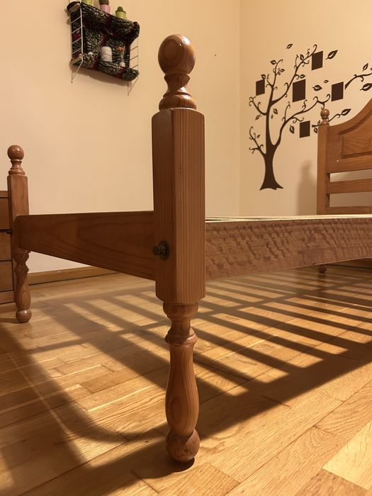 Cama de solteiro madeira maciça64564345489539123