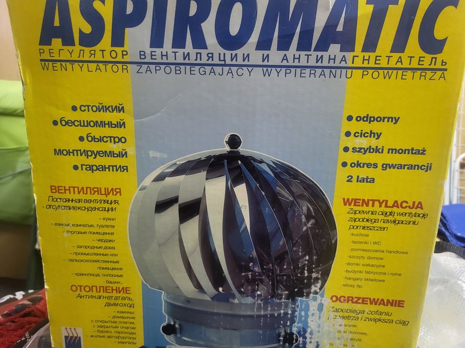 Aspiromatic  U160 nowy wentylator ze stali nierdzewnej chromoniklowej