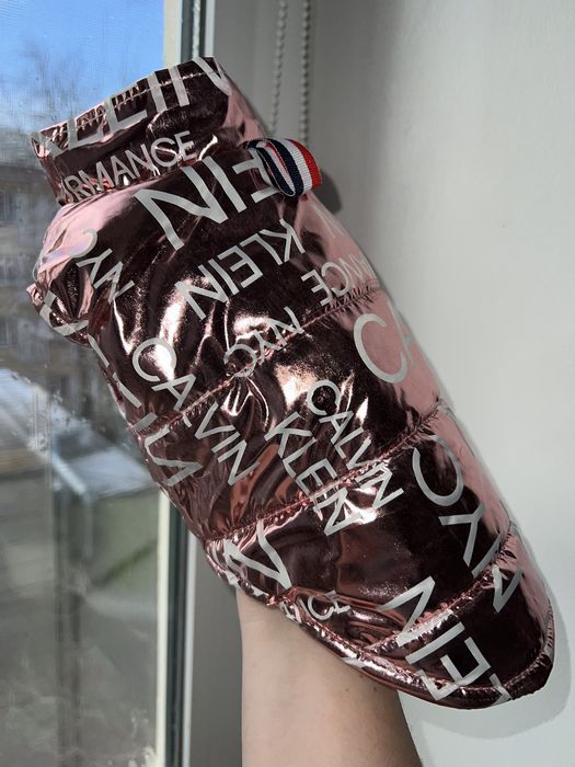 Дутая жилетка для собак. Тёплая одежда.