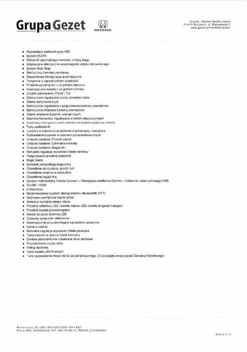 Honda HR-V 1,5i-VTEC benzyna