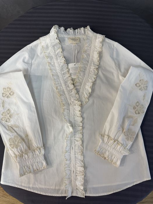 Sézane Блуза  колір слонова кість