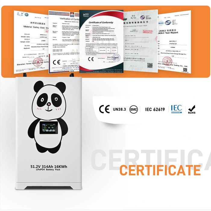 Magazyn Energii Panda JK bms Off-Grid 48V 314Ah 16KW LIFEPO4 LFP QQ7 Bogdan