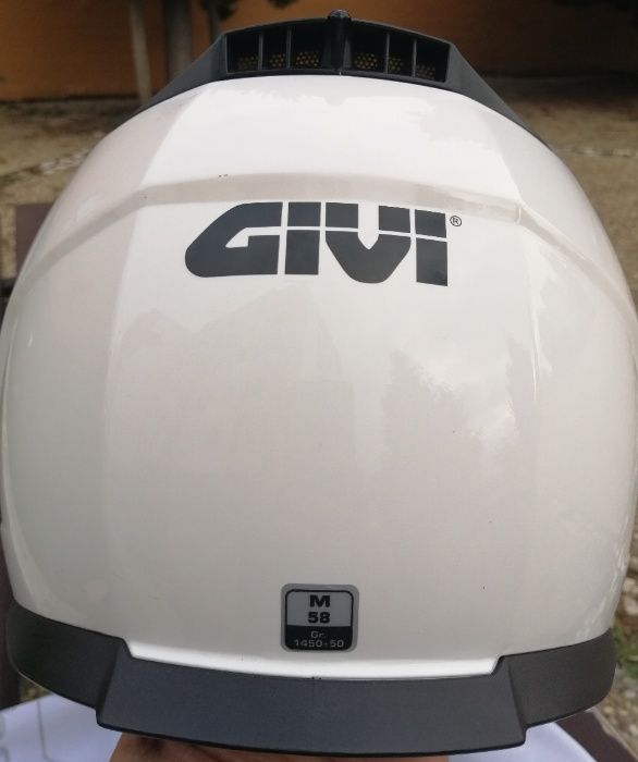 Capacete de mota Givi 50.5 Tridion Branco (M)