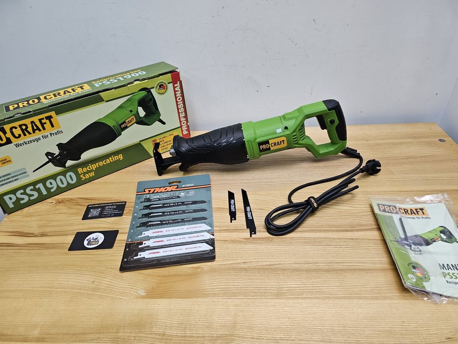 9шт Пил +Пила Сабельная ProCraft ps1900 Гарантия 36мес Шабельна пилка