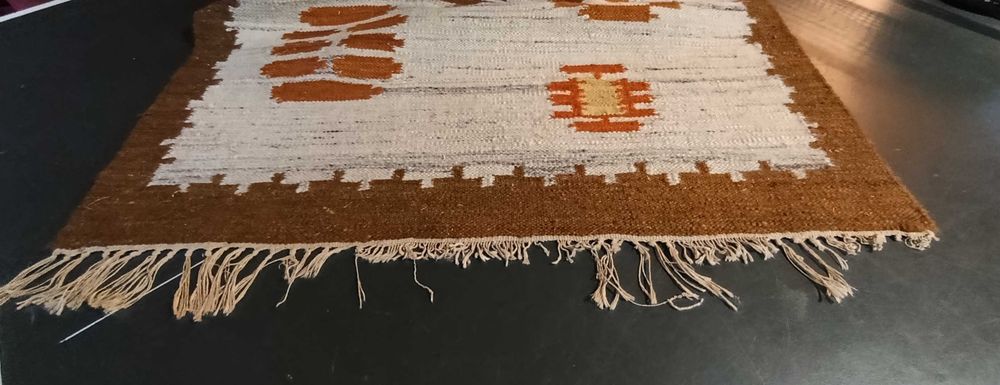 Kilim CEPELIA „ŁĄKA” projekt Szarras Poznań PRL metka
