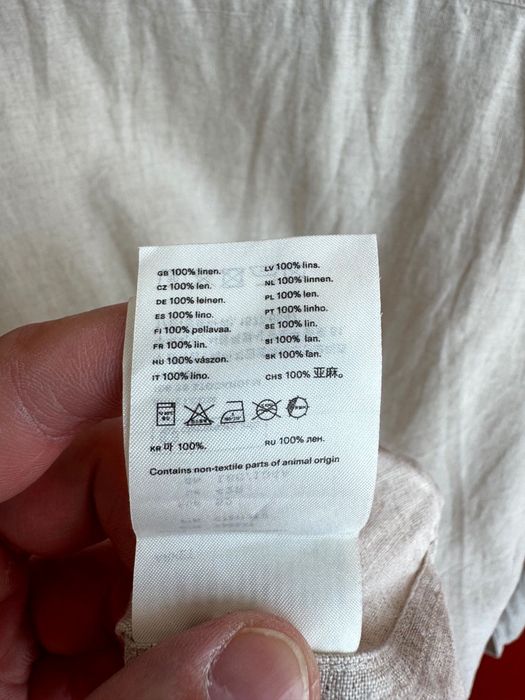 ARKET LINEN оригінал чоловіча лляна рубашка сорочка розмір XL
