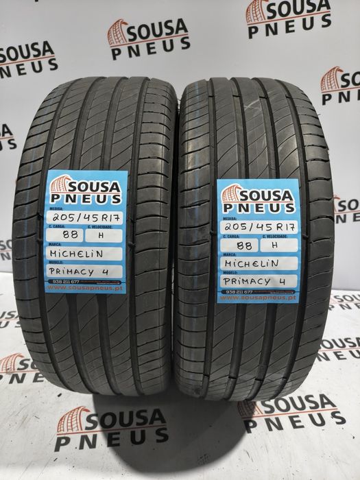 2 pneus semi novos 205-45R17 Michelin - Oferta dos Portes