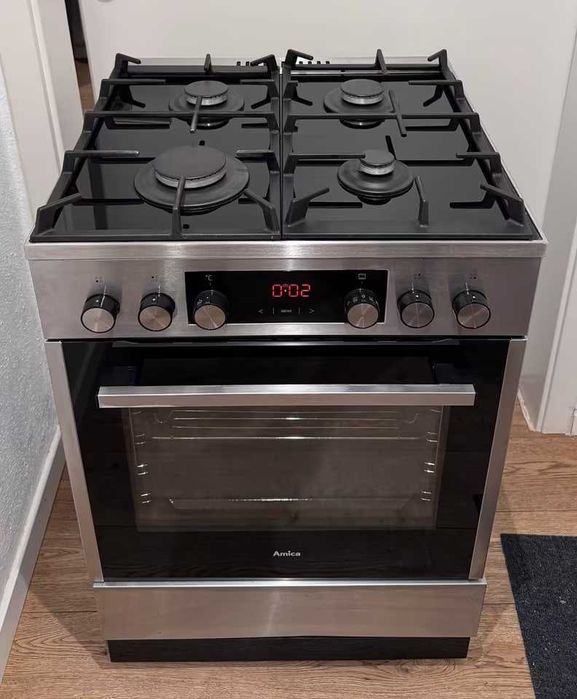 Газова | газовая плита нержавійка Amica 6117GET3. Великий асортимент!