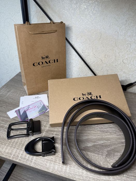 Ремінь Coach з двома пряжками
