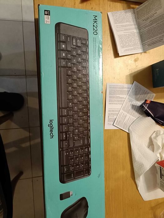 teclado rato sem fios logitech mk220