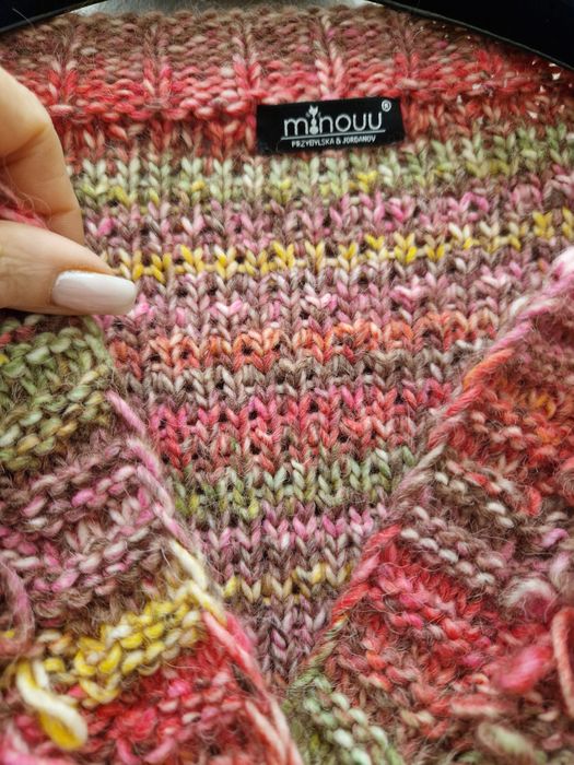 Sweter, kardigan Minouu,  multikolor, wiosna