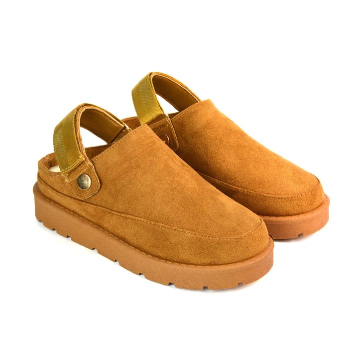 Замшевые клоги сабо ugg на меху