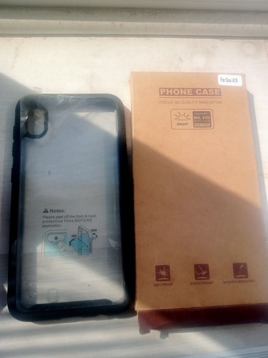Стеклянный бронированный чехол для Samsung galaxy A10