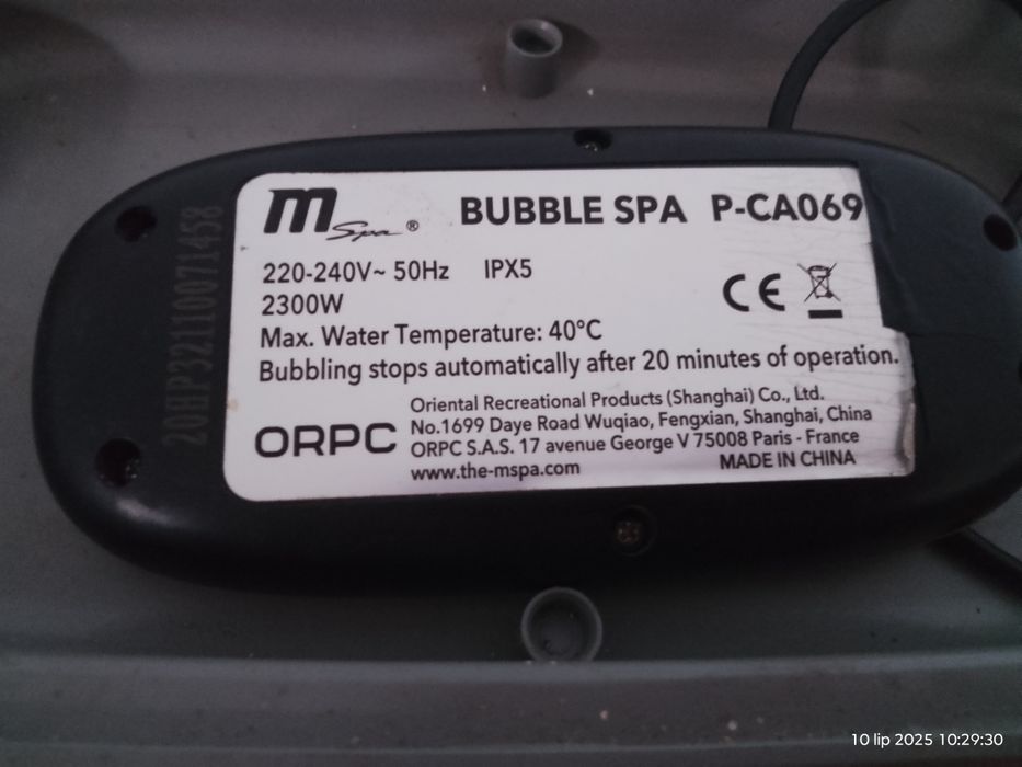 Silnik pompa do jacuzzi hydromasaż